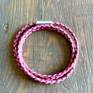 SUKI USA Braided Leather Magnetic Bracelet